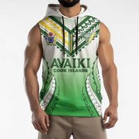 Custom Cook Islands Avaiki Rugby Sleeveless Hoodie Go Champions LT05 - Polynesian Pride