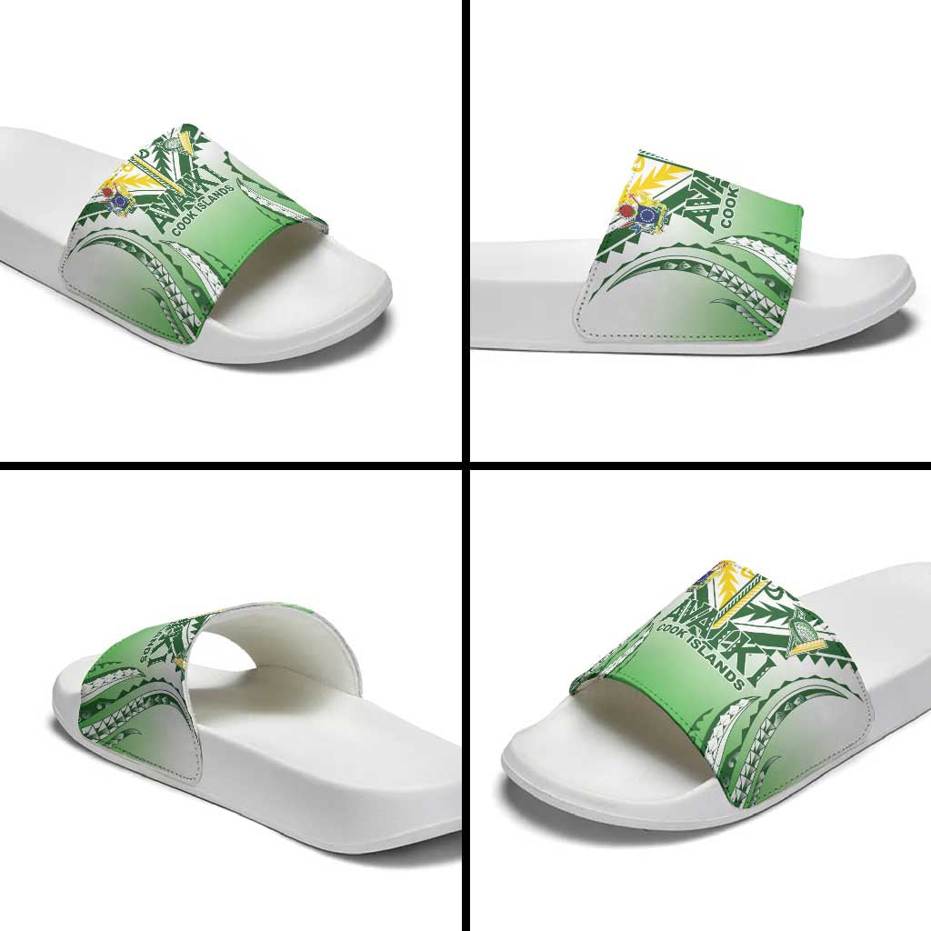 Cook Islands Avaiki Rugby Slide Sandals Go Champions LT05 - Polynesian Pride