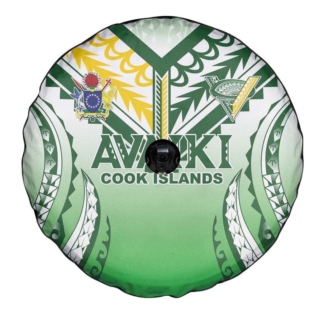Cook Islands Avaiki Rugby Spare Tire Cover Go Champions LT05 - Polynesian Pride