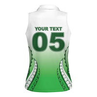 Custom Cook Islands Avaiki Rugby Women Sleeveless Polo Shirt Go Champions LT05 - Polynesian Pride