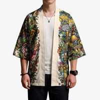 Hawaii And Japan Kimono Tiki With Oni Mask LT05 - Polynesian Pride