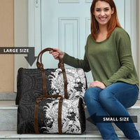 Hawaiian And Japanese Culture Travel Bag Irezumi Dragon With Polynesian Pattern Black LT05 - Polynesian Pride