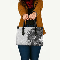 Hawaiian And Japanese Culture Leather Bag Irezumi Dragon With Polynesian Pattern White LT05 - Polynesian Pride
