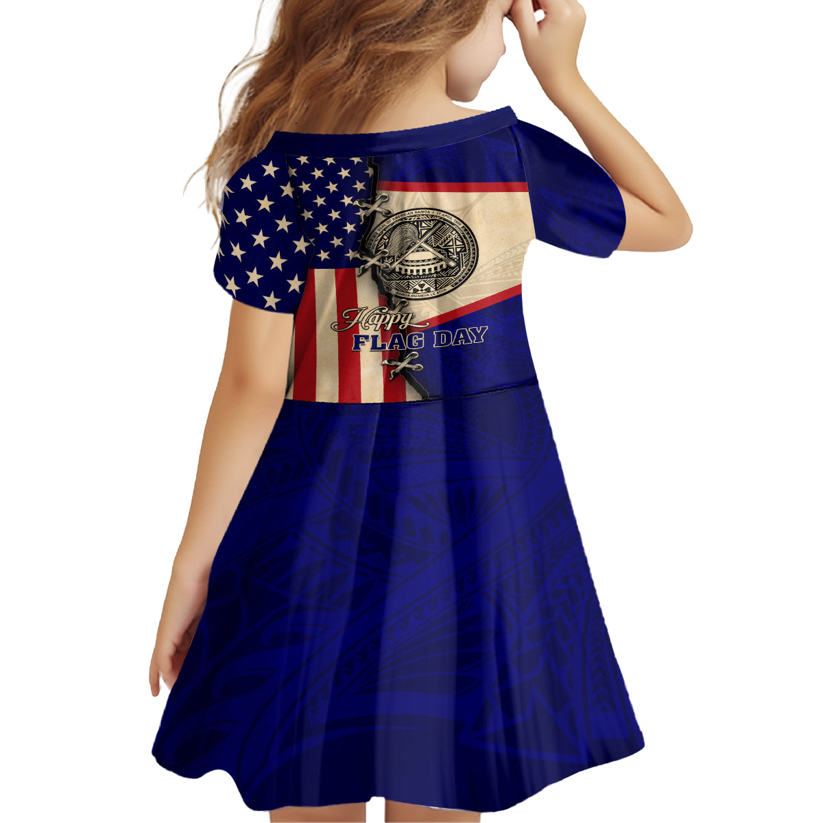 American Samoa Flag Day Family Matching Tank Maxi Dress and Hawaiian Shirt Polynesian Tribal Pattern LT05 - Polynesian Pride