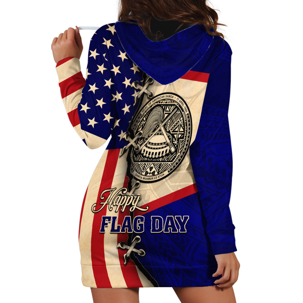 American Samoa Flag Day Hoodie Dress Polynesian Tribal Pattern LT05 - Polynesian Pride