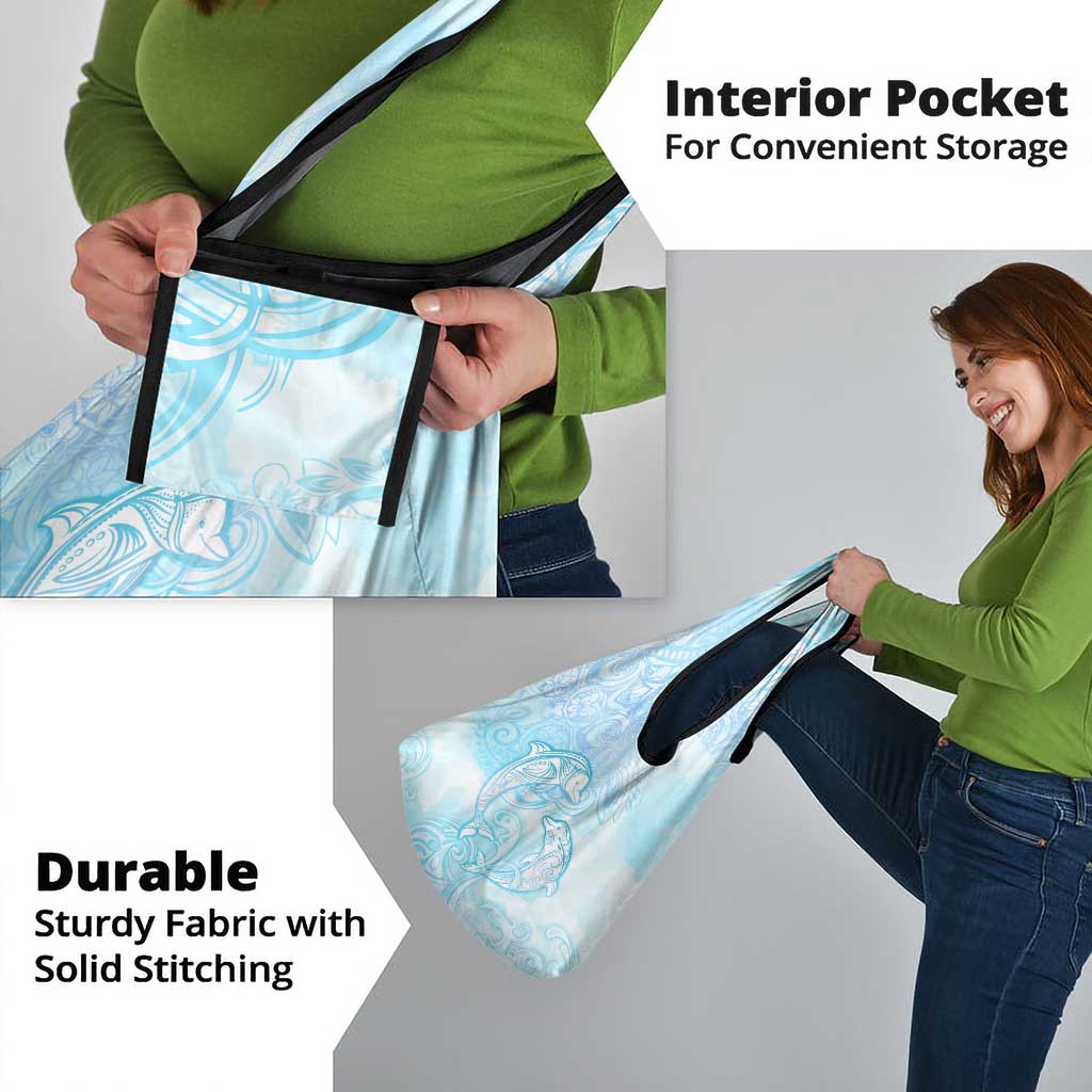 Polynesia Dolphins Under The Sea Grocery Bag Simple Style