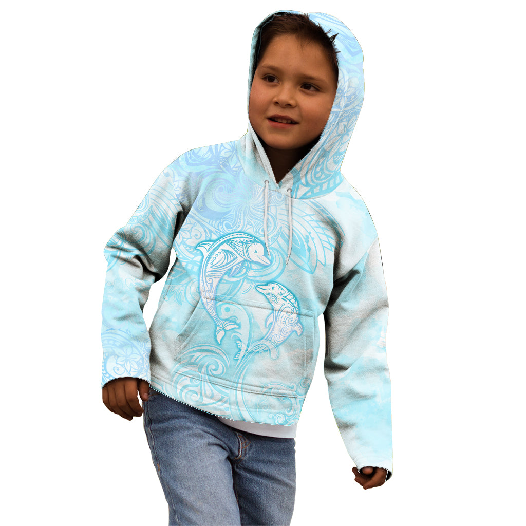 Polynesia Dolphins Under The Sea Kid Hoodie Simple Style LT05 - Polynesian Pride