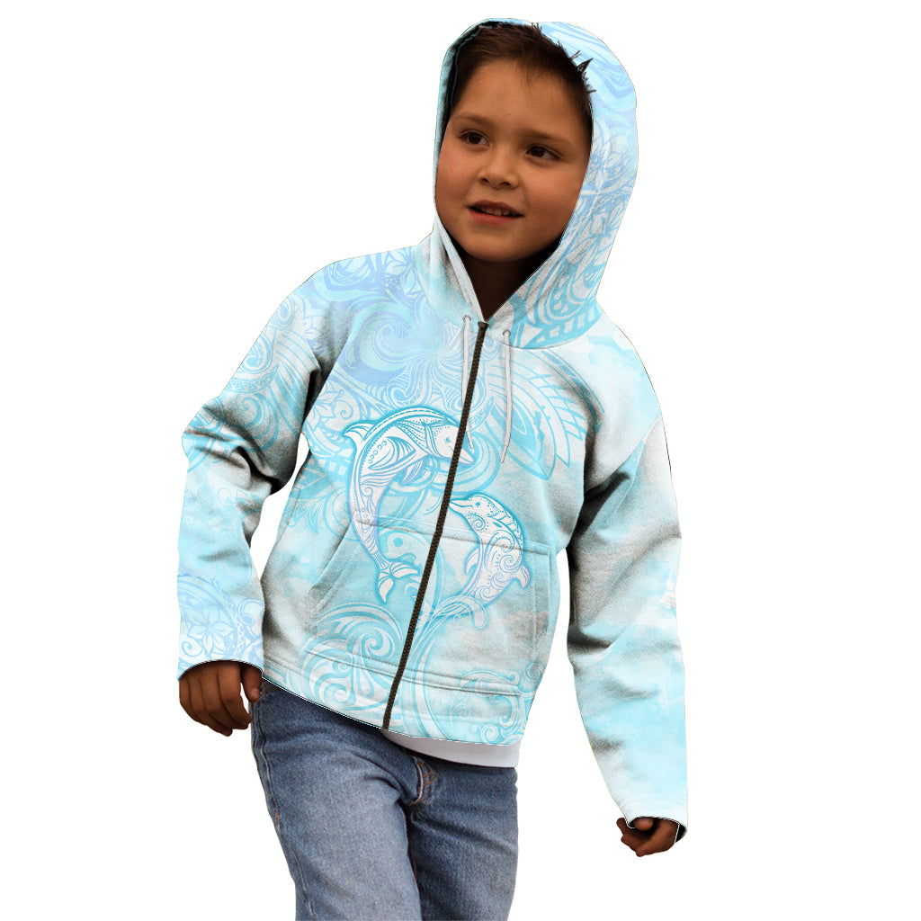 Polynesia Dolphins Under The Sea Kid Hoodie Simple Style LT05 - Polynesian Pride