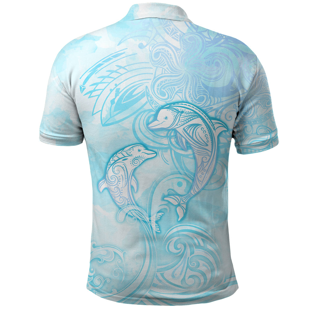 Polynesia Dolphins Under The Sea Polo Shirt Simple Style LT05 - Polynesian Pride