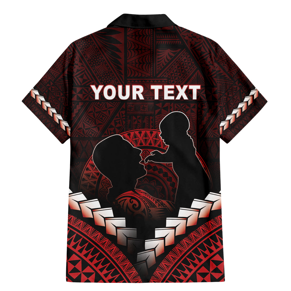 Personalised Tonga Happy Father's Day Family Matching Mermaid Dress and Hawaiian Shirt Ofa Lahi Atu Dad Polynesian Tribal