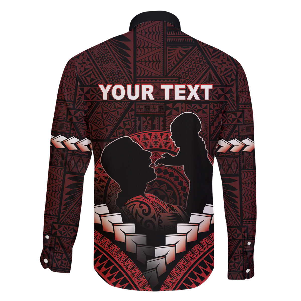 Personalised Tonga Happy Father's Day Family Matching Tank Maxi Dress and Hawaiian Shirt Ofa Lahi Atu Dad Polynesian Tribal