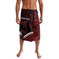 Personalised Tonga Happy Father's Day Lavalava Ofa Lahi Atu Dad Polynesian Tribal