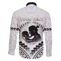 Personalised New Zealand Happy Father's Day Family Matching Off Shoulder Maxi Dress and Hawaiian Shirt Aroha Ahau Ki A Koe Papa Polynesian Tribal