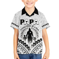 Personalised New Zealand Happy Father's Day Family Matching Summer Maxi Dress and Hawaiian Shirt Aroha Ahau Ki A Koe Papa Polynesian Tribal