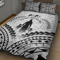 New Zealand Happy Father's Day Quilt Bed Set Aroha Ahau Ki A Koe Papa Polynesian Tribal