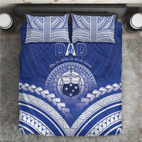 Samoa Happy Father's Day Bedding Set Ou Te Alofa Ia Te Oe Tama Dad Polynesian Tribal