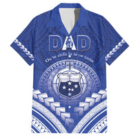 Personalised Samoa Happy Father's Day Family Matching Short Sleeve Bodycon Dress and Hawaiian Shirt Ou Te Alofa Ia Te Oe Tama Dad Polynesian Tribal