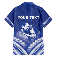 Personalised Samoa Happy Father's Day Hawaiian Shirt Ou Te Alofa Ia Te Oe Tama Dad Polynesian Tribal