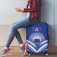 Samoa Happy Father's Day Luggage Cover Ou Te Alofa Ia Te Oe Tama Dad Polynesian Tribal