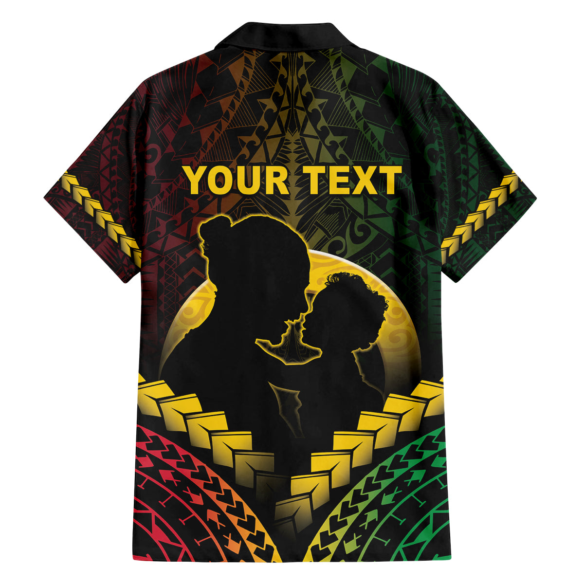 Personalised Vanuatu Happy Father's Day Family Matching Long Sleeve Bodycon Dress and Hawaiian Shirt Mi Lavem Yu Papa Polynesian Tribal