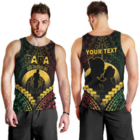 Personalised Vanuatu Happy Father's Day Men Tank Top Mi Lavem Yu Papa Polynesian Tribal