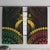 Vanuatu Happy Father's Day Window Curtain Mi Lavem Yu Papa Polynesian Tribal