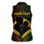 Personalised Vanuatu Happy Father's Day Women Sleeveless Polo Shirt Mi Lavem Yu Papa Polynesian Tribal