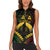 Personalised Vanuatu Happy Father's Day Women Sleeveless Polo Shirt Mi Lavem Yu Papa Polynesian Tribal