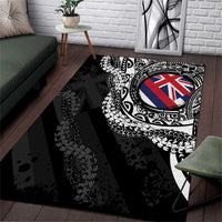 Hawaii Flag Day Area Rug Hawaiian Maile Lei