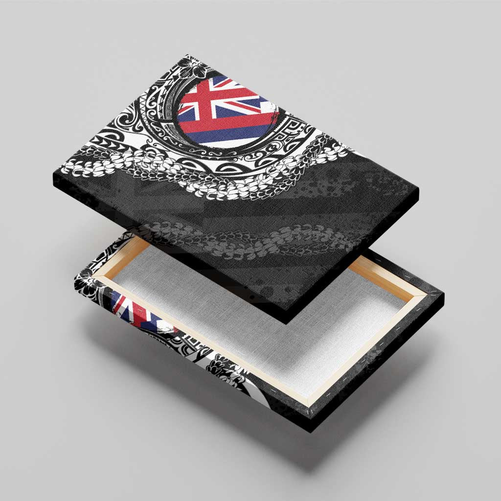 Hawaii Flag Day Canvas Wall Art Hawaiian Maile Lei