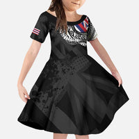 Hawaii Flag Day Family Matching Summer Maxi Dress and Hawaiian Shirt Hawaiian Maile Lei
