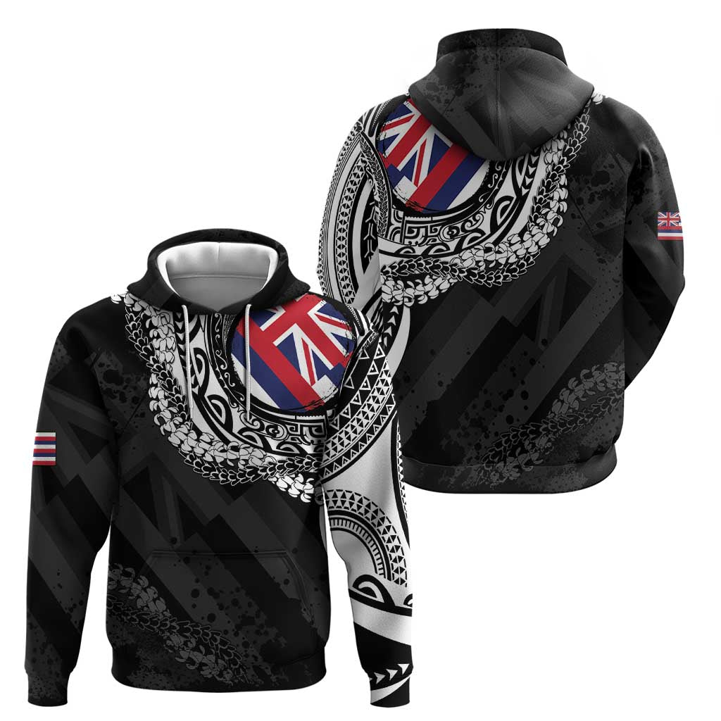 Hawaii Flag Day Hoodie Hawaiian Maile Lei