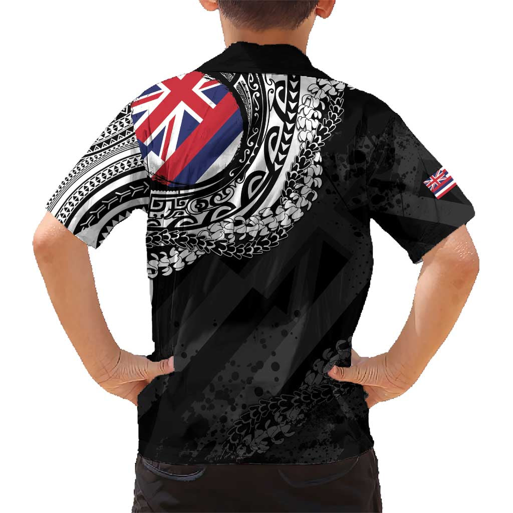 Hawaii Flag Day Kid Hawaiian Shirt Hawaiian Maile Lei LT05 - Polynesian Pride