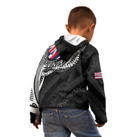 Hawaii Flag Day Kid Hoodie Hawaiian Maile Lei LT05 - Polynesian Pride