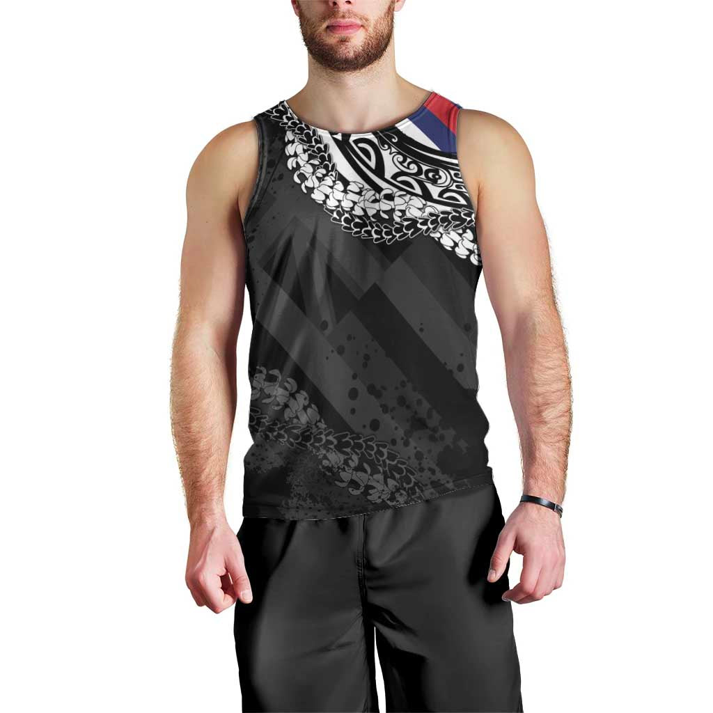 Hawaii Flag Day Men Tank Top Hawaiian Maile Lei