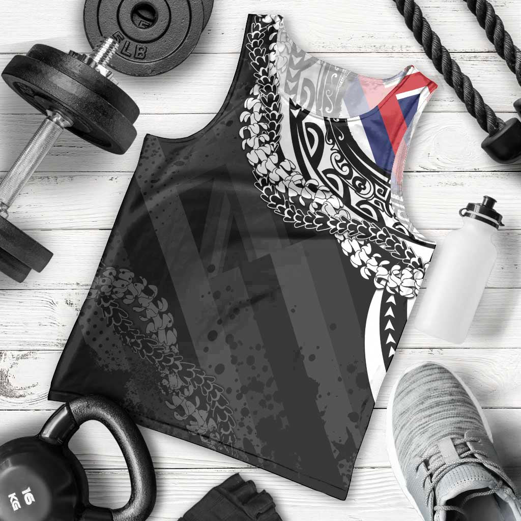 Hawaii Flag Day Men Tank Top Hawaiian Maile Lei