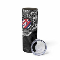 Hawaii Flag Day Skinny Tumbler Hawaiian Maile Lei