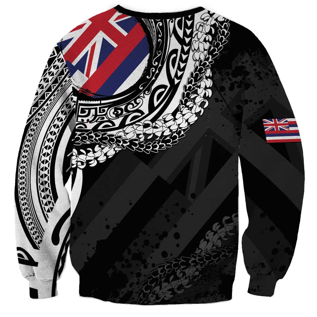 Hawaii Flag Day Sweatshirt Hawaiian Maile Lei LT05 - Polynesian Pride