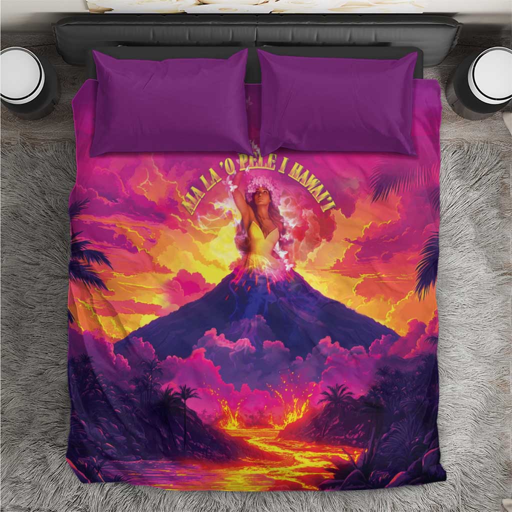 Hawaii Kilauea Volcano Bedding Set There Is Pele Goddess Of The Volcano - Polynesian Pride