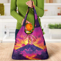 Hawaii Kilauea Volcano Grocery Bag There Is Pele Goddess Of The Volcano - Polynesian Pride