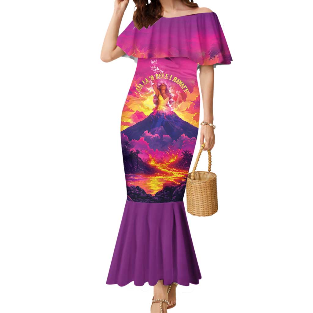 Hawaii Kilauea Volcano Mermaid Dress There Is Pele Goddess Of The Volcano - Polynesian Pride