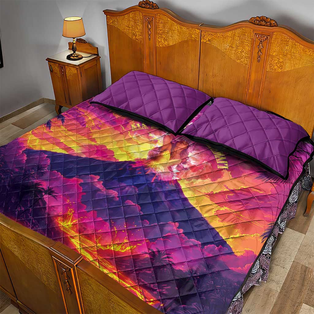 Hawaii Kilauea Volcano Quilt Bed Set There Is Pele Goddess Of The Volcano LT05 - Polynesian Pride