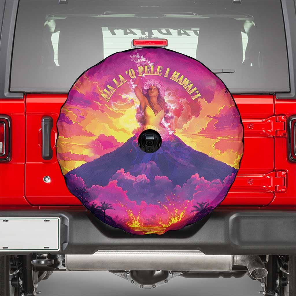 Hawaii Kilauea Volcano Spare Tire Cover There Is Pele Goddess Of The Volcano - Polynesian Pride