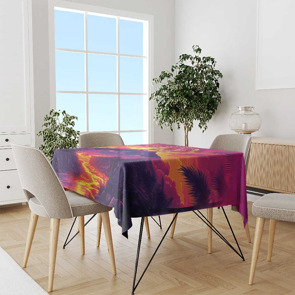 Hawaii Kilauea Volcano Tablecloth There Is Pele Goddess Of The Volcano - Polynesian Pride