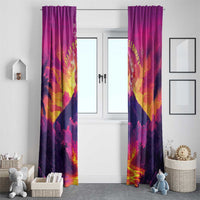 Hawaii Kilauea Volcano Window Curtain There Is Pele Goddess Of The Volcano - Polynesian Pride