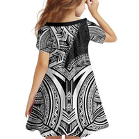 Hibiscus With Black Austronesian Tattoo Pattern Family Matching Off Shoulder Maxi Dress and Hawaiian Shirt - Polynesian Pride