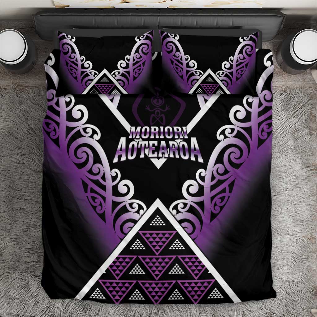 Aotearoa Moriori Bedding Set Maori Pattern New Zealand - Polynesian Pride