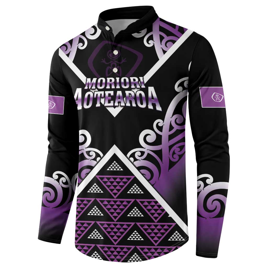 Personalised Aotearoa Moriori Button Sweatshirt Maori Pattern New Zealand - Polynesian Pride