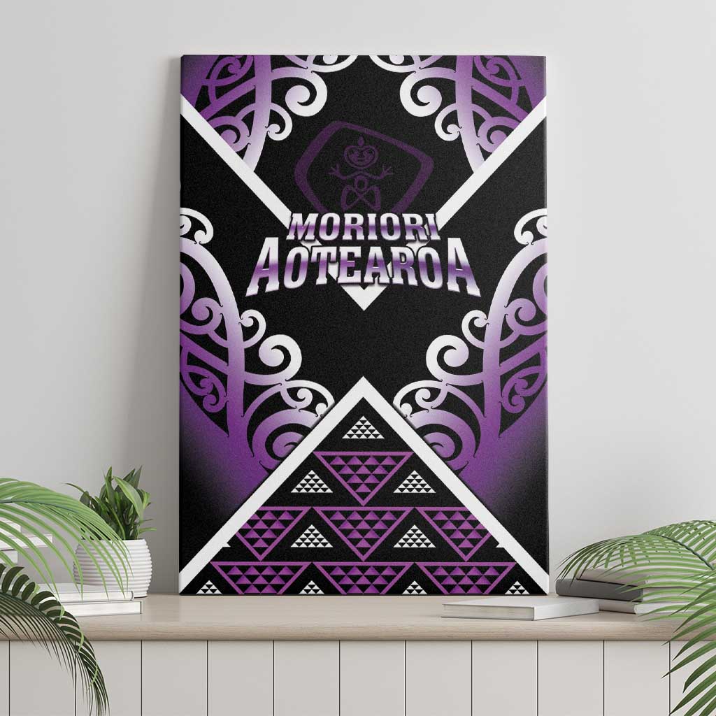 Aotearoa Moriori Canvas Wall Art Maori Pattern New Zealand - Polynesian Pride