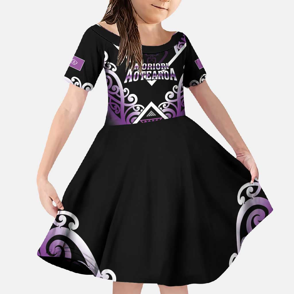 Personalised Aotearoa Moriori Family Matching Short Sleeve Bodycon Dress and Hawaiian Shirt Maori Pattern New Zealand - Polynesian Pride